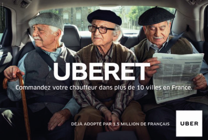 campagne uber humour reseaux sociaux